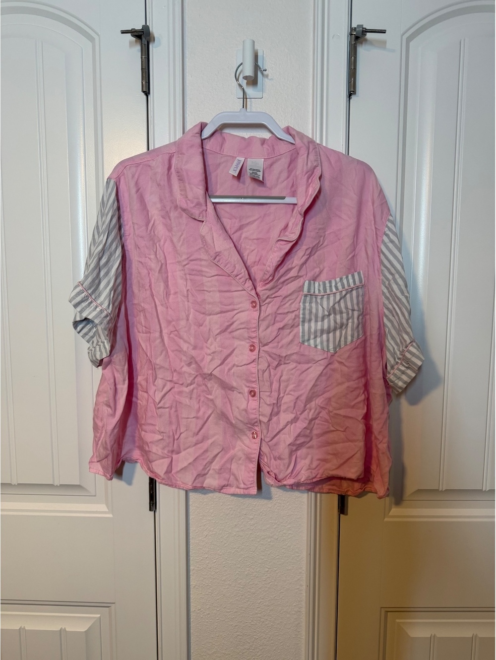 Joyspun 3X striped pajama top